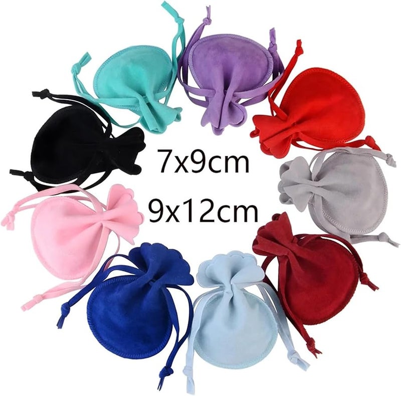 Black Velvet Drawstring Gift Bags 60pcs 9x12cm for Wedding Favors Jewelry Candy Packaging - Image 5