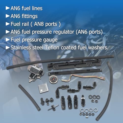 COPACHI Fuel Line Kit k swap K Series Tucked k20 side winder Compatible with Civic Integra AN6 K20 K24 DC2 EG EK After-Market Parts - Image 5