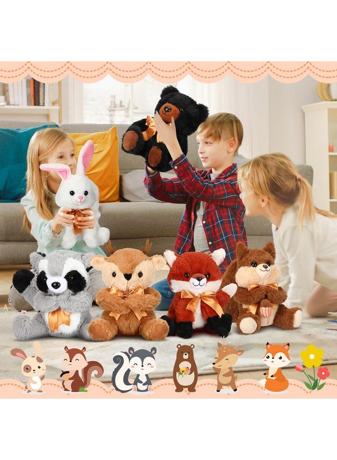 Syhood 6 Pieces Woodland Stuffed Animal 11.8 Inch Plush Toys for Baby Shower Stuffed Woodland Toy Wild Plush Animals for Themed Parties Decoration Teacher Student Achievement Award Birthday Gifts - Image 5