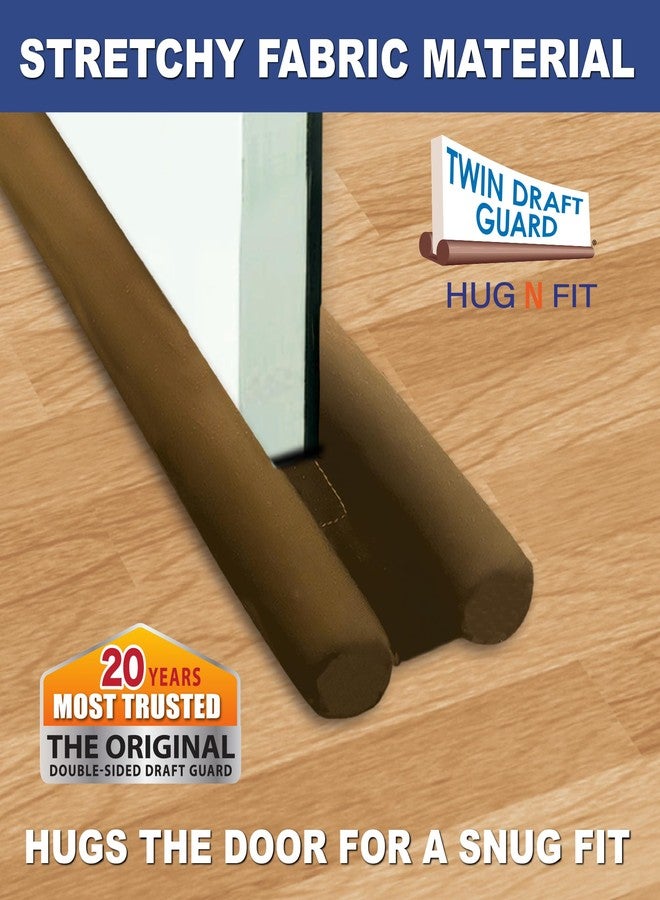 Twin Draft Guard Hug N Fit, Original Dual Draft Stopper, New Customizable Design, fits 28” - 36” Length with 2” Energy Saver Insulation Tube. - Image 3