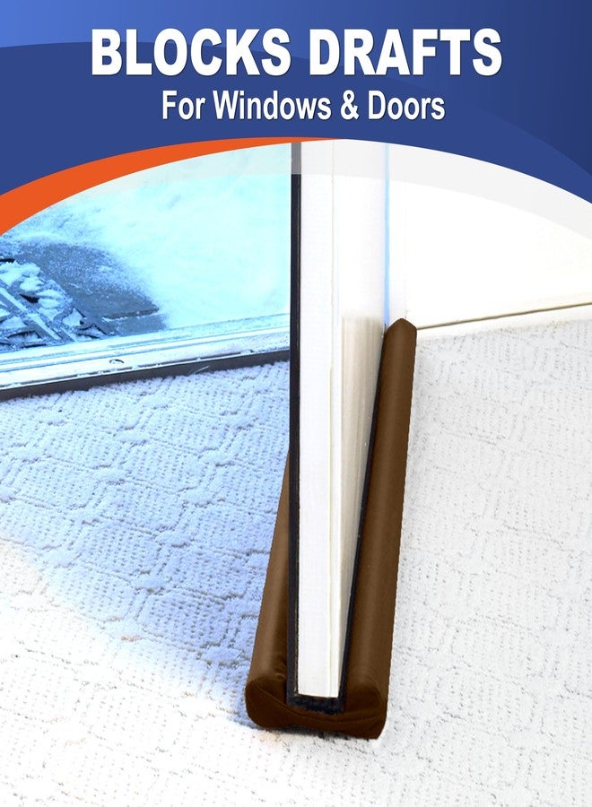 Twin Draft Guard Hug N Fit, Original Dual Draft Stopper, New Customizable Design, fits 28” - 36” Length with 2” Energy Saver Insulation Tube. - Image 2