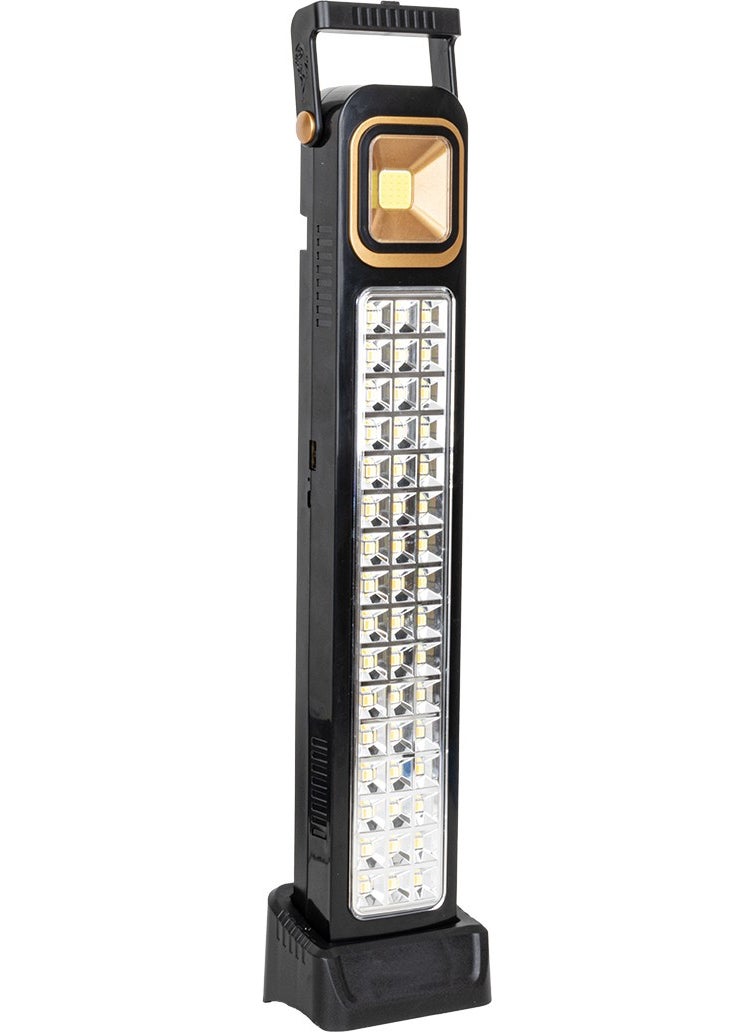 BYR Premıo PR-3838 2 Watt Cob LED + 48 LEDs Solar Rechargeable Searchlight [ tek]  - Image 1