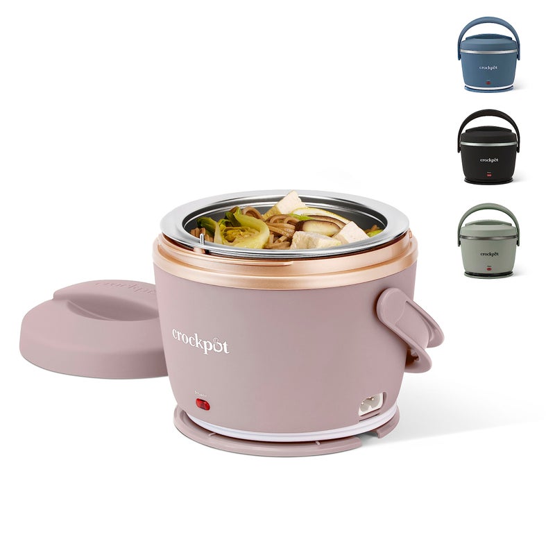 Crock-Pot Electric Lunch Box  20-Ounce Portable Food Warmer  Blush Pink   Perfect For Travel  On-The-Go & Office Use | Stylish  Spill-Free & Dishwasher-Safe | Ideal Men & Women'S Gifts - Image 1