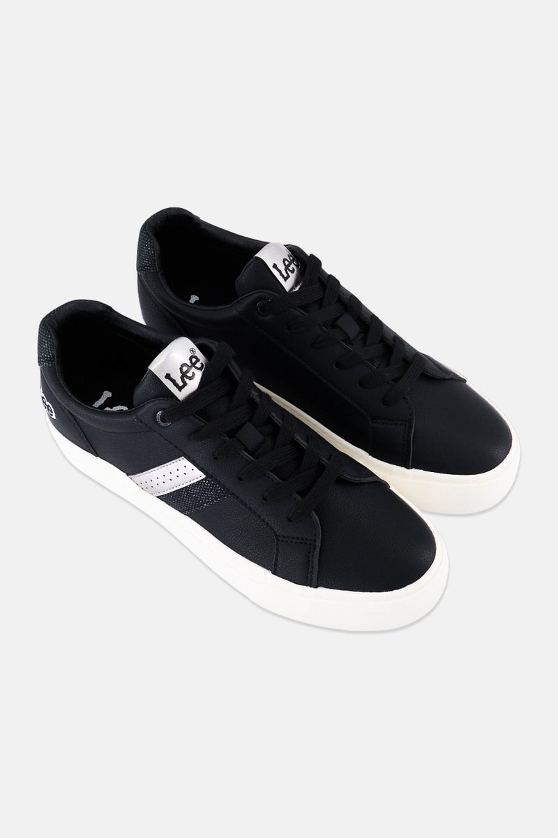 LEE Women Layla Lace Up Casual Shoes, Black - Image 2