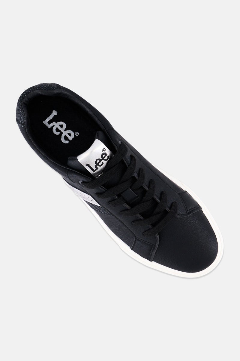LEE Women Layla Lace Up Casual Shoes, Black - Image 4
