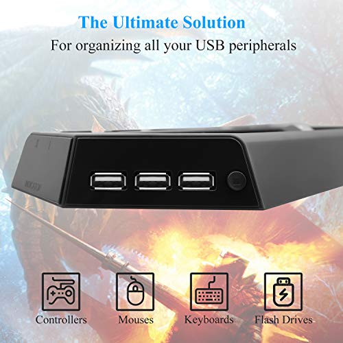 FASTSNAIL Vertical Stand for PS4 Pro with Cooling Fan, Controller Charging Station for PlayStation 4 Pro, Charger for DualShock 4 Controller with LED Indicator - Image 5