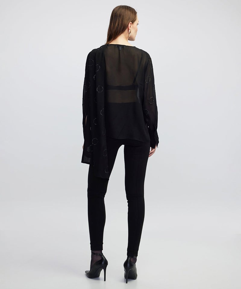 Ipekyol Rhinestone Chiffon Blouse - Image 5