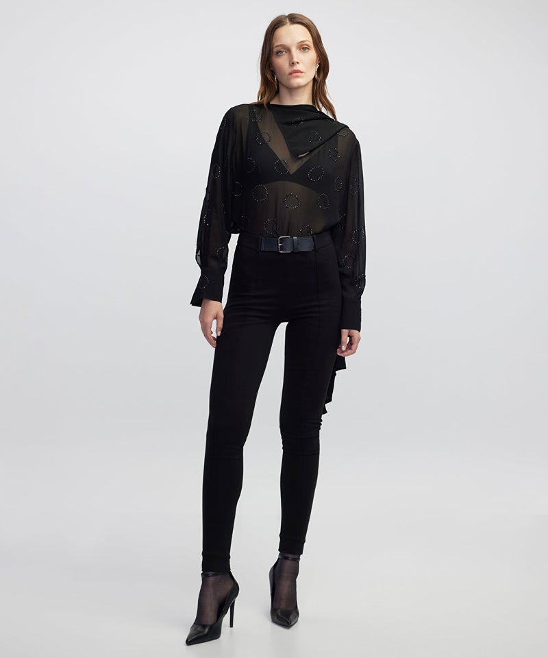 Ipekyol Rhinestone Chiffon Blouse - Image 2
