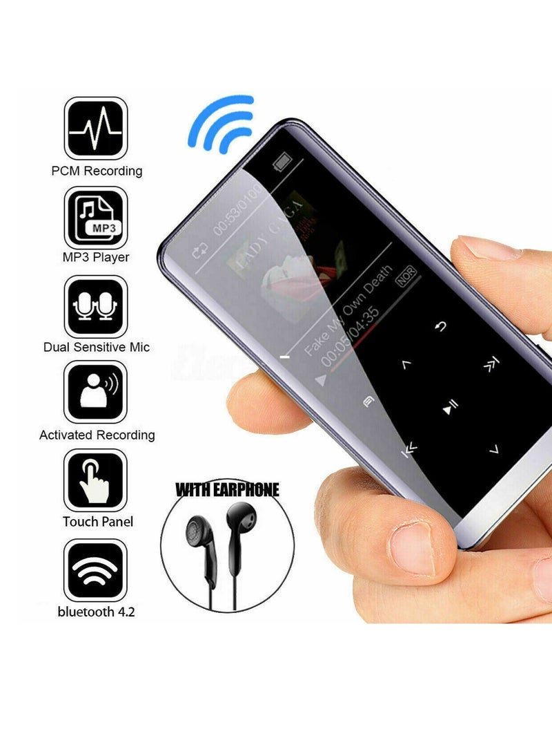 BT MP3 Music Video Player Lossless HiFi Sound 1.5-inch Screen 16G TF Card - Image 1