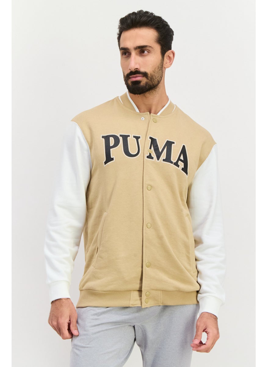 PUMA Men Sportswear Fit Long Sleeves Outdoor Jacket, Tan Combo  - Image 1