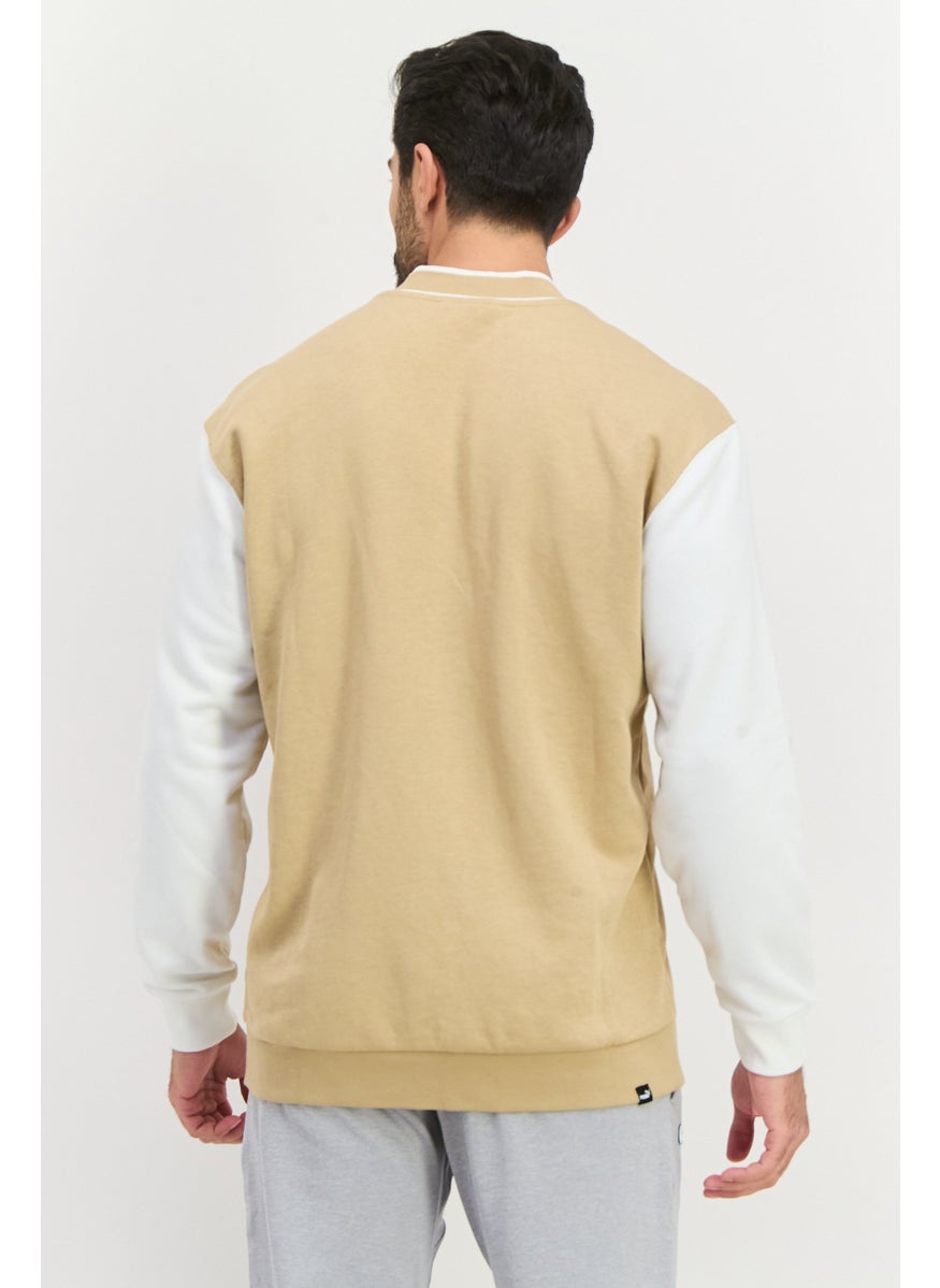 PUMA Men Sportswear Fit Long Sleeves Outdoor Jacket, Tan Combo  - Image 3
