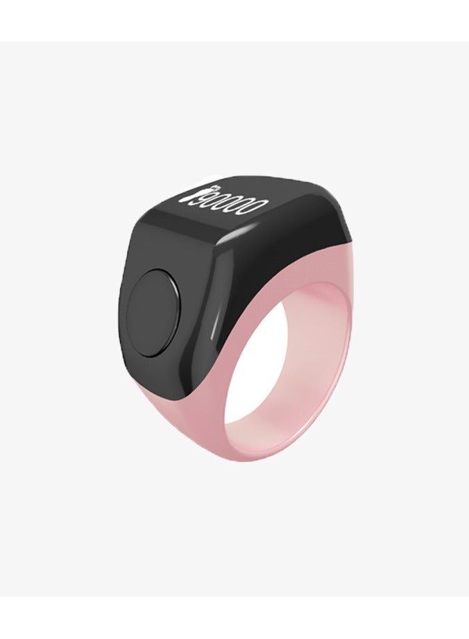 Zad Smart Digital Ring (Pink) for Dhikr and Prayer Reminders with Mobile App - Three Sizes Included - Image 1