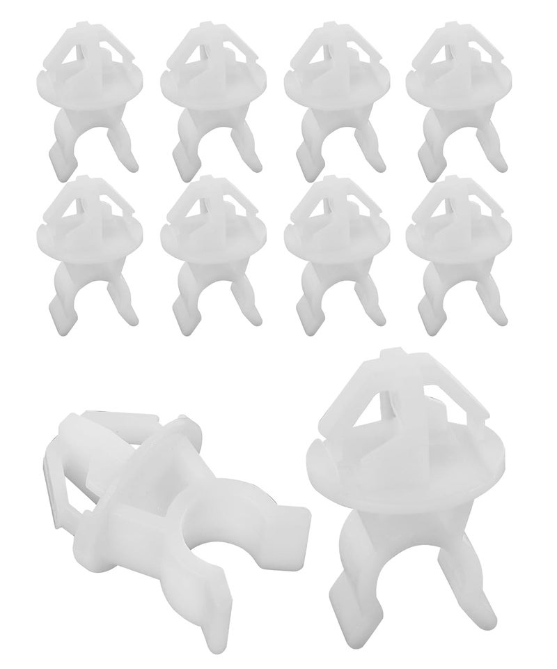 UBOG 10PCS Hood Prop Rod Clip,Hood Prop Rod Holder Clip,Car Accessories Car Hood Prop Mount Holder Clip,Support Hood Prop Rod Holder Clip,Compatible with Some Models,Replace #91503-SS0-003 Precision polished solid material - Image 1