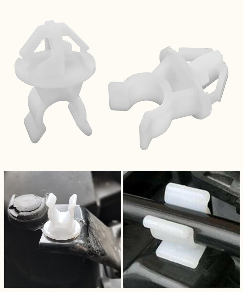 UBOG 10PCS Hood Prop Rod Clip,Hood Prop Rod Holder Clip,Car Accessories Car Hood Prop Mount Holder Clip,Support Hood Prop Rod Holder Clip,Compatible with Some Models,Replace #91503-SS0-003 Precision polished solid material - Image 5