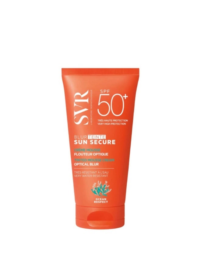 اس في أر SVR Sun Secure Blur Teinte SPF50+ واقي شمسي ملون 50 مل