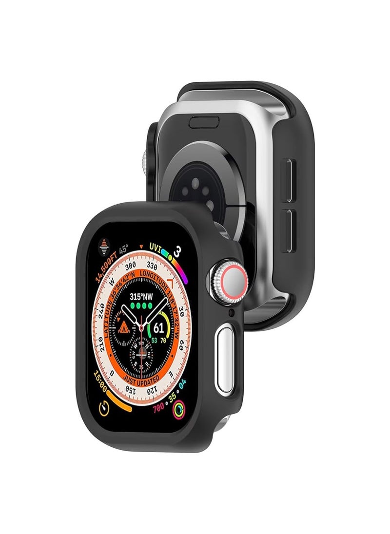 X-level 2 Pcs Case Compatible with Apple Watch Series 10 42mm, Hard PC, Ultra-thin, Anti-Fall,Anti-Scratch,Watch Protective Cover Compatible with Apple Watch Series 10 42mm.(White and Black)  - Image 2