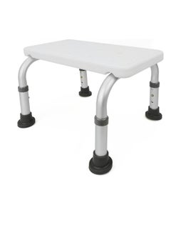 Generic Bath seat and bathtub chair with adjustable height for the elderly pregnant women people with special needs and the elderly one step ladder white  - Image 1