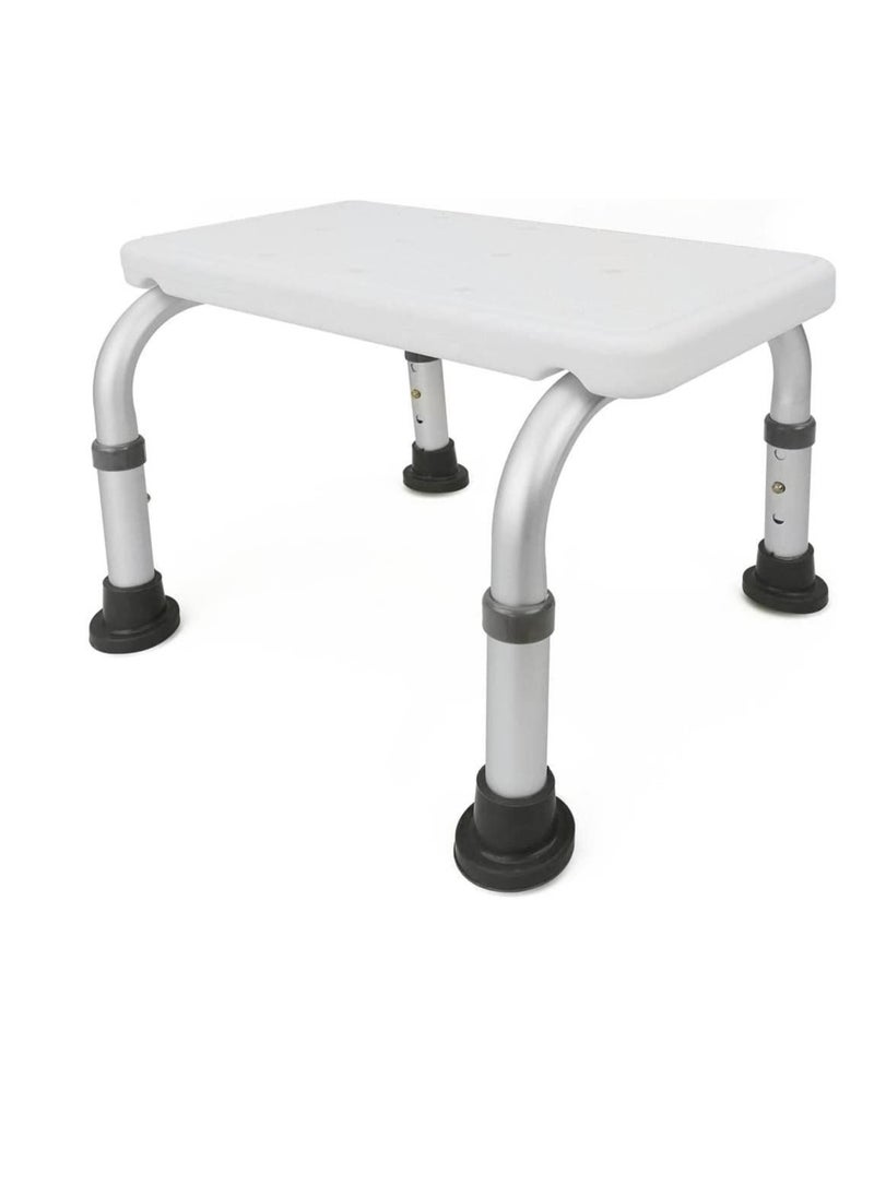 Generic Bath seat and bathtub chair with adjustable height for the elderly pregnant women people with special needs and the elderly one step ladder white  - Image 1