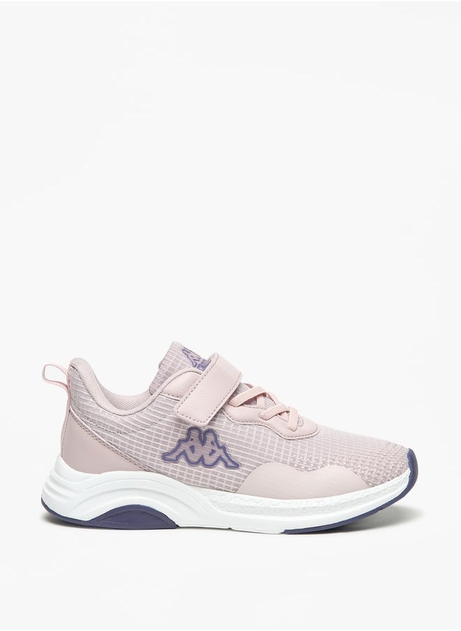 Kappa - Girls' Mesh Textured Walking Shoes with Hook and Loop Closure - Image 1