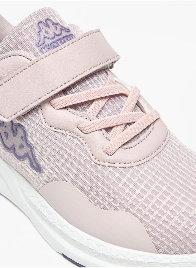 Kappa - Girls' Mesh Textured Walking Shoes with Hook and Loop Closure - Image 1
