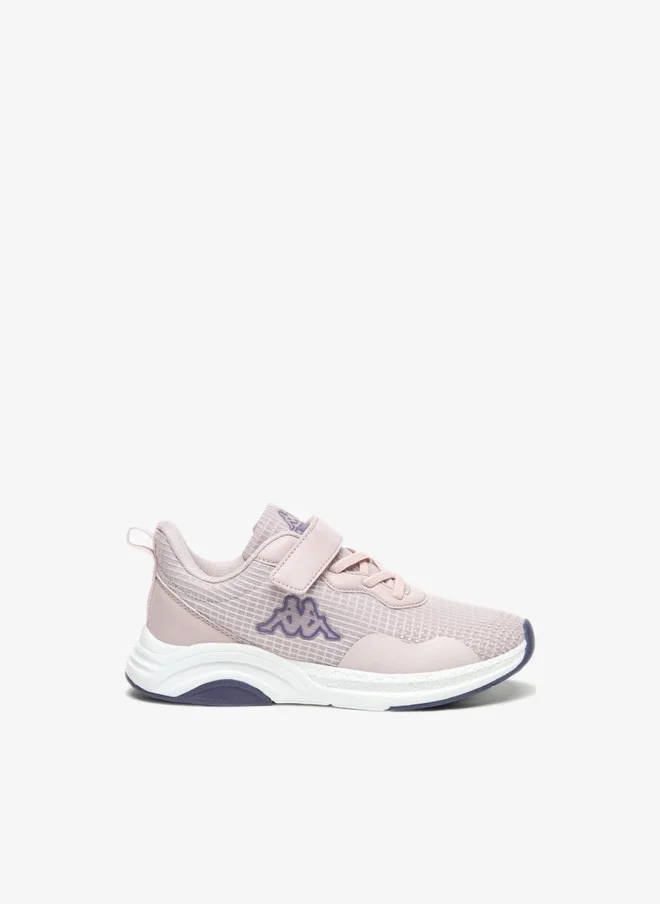 Kappa Girls' Mesh Textured Walking Shoes with Hook and Loop Closure