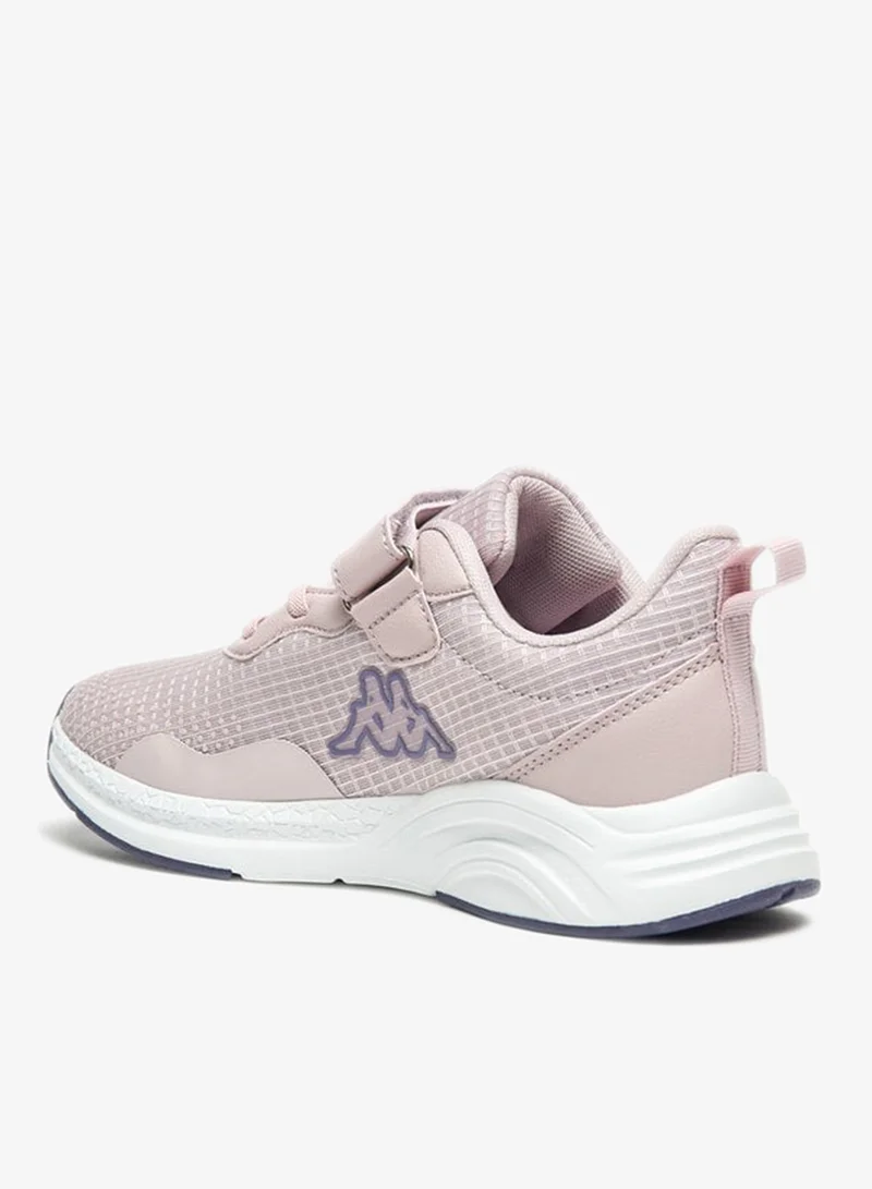 Kappa Girls' Mesh Textured Walking Shoes with Hook and Loop Closure