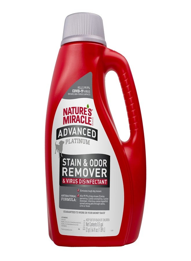 Nature's Miracle Advanced Platinum Stain & Odor Remover & Virus Disinfectant 64 Oz - Image 1