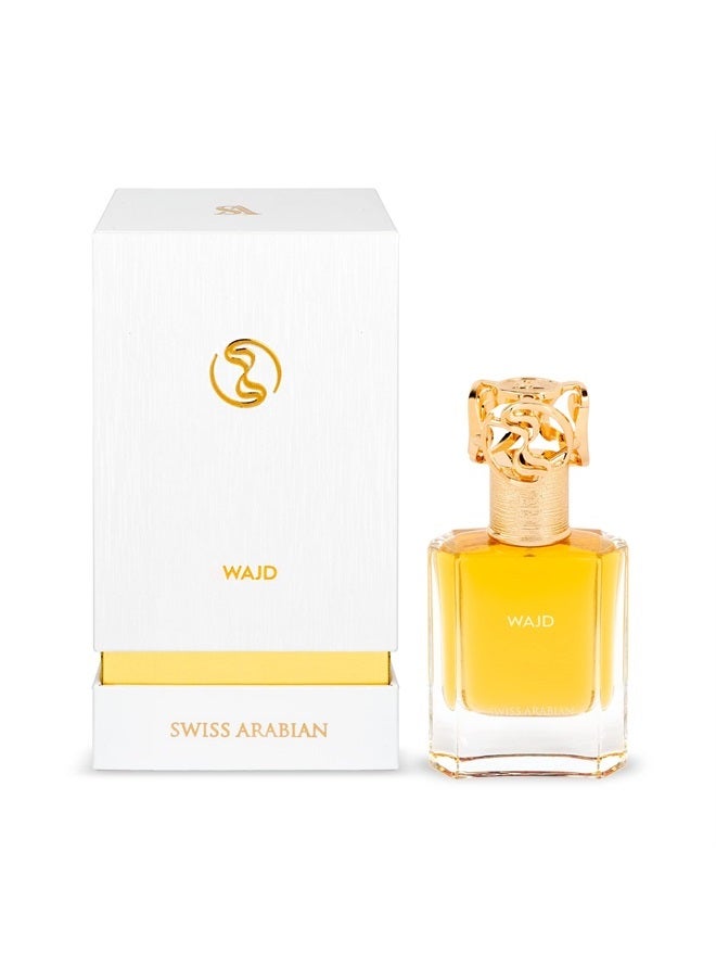 SWISS ARABIAN Wajd - Luxury Products From Dubai - Long Lasting And Addictive Personal EDP Spray Fragrance - A Seductive, Signature Aroma - The Luxurious Scent Of Arabia - 1.7 Oz