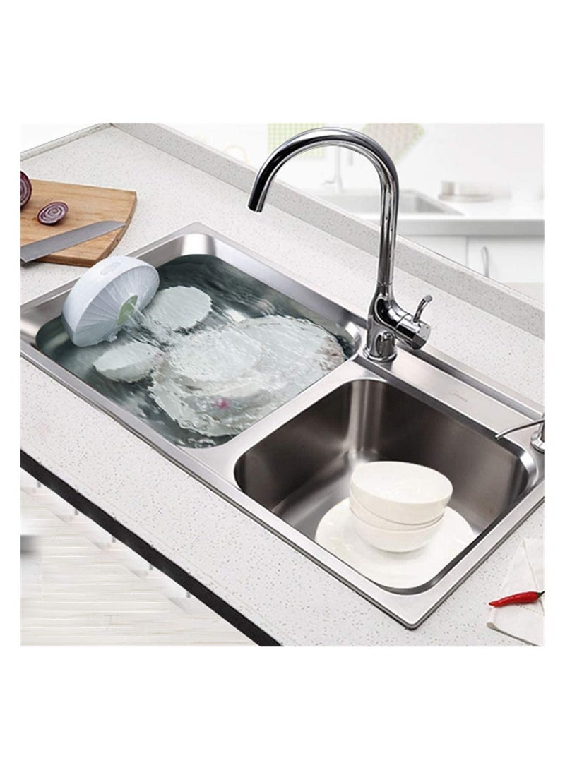 vMini Ultrasonic Dishwasher USB Dishwasher Multifunction Portable and Countertop Smart Dishwashers High Pressure Wave Integrated Cleaner Tool for Dishes Vegetable Fruit Washing (White) - Image 2