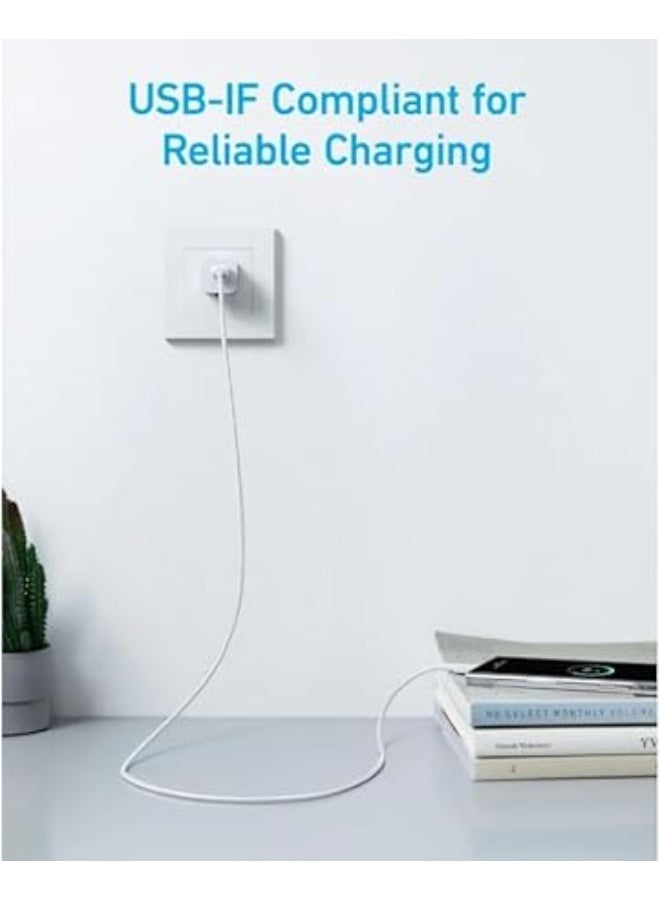 Anker A8051 USB-A to USB-C Cable 100W Fast Charging – 1.5M Durable Power Cord for Phones, Tablets, and Laptops – White - Image 4