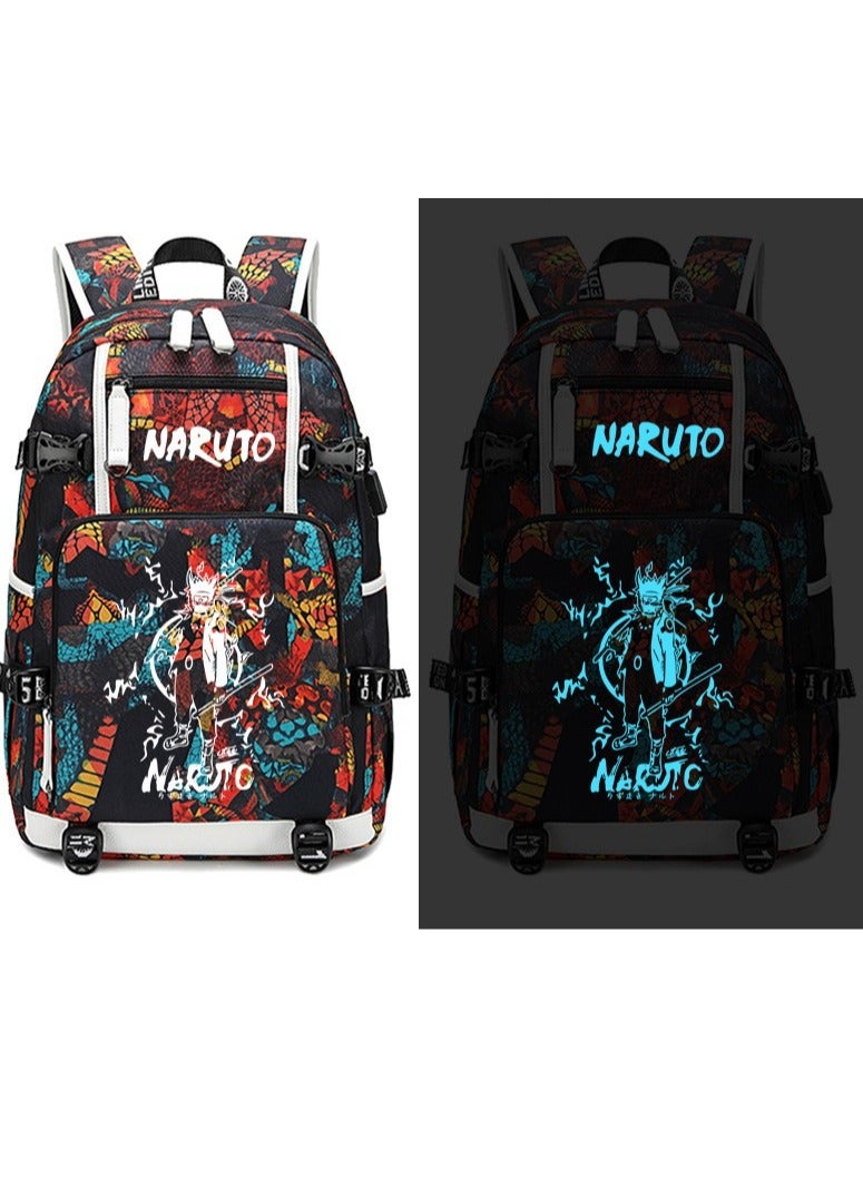 Anime Naruto Ocean School Backpacks For Male And Female Students Kakashi