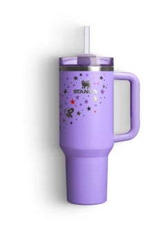 Olivia Rodrigo x Stanley 40oz Signature Quencher – Limited Edition Double-Wall Insulated Stainless Steel Travel Mug with Leakproof FlowState Lid, Reusable Straw & Ergonomic Handle – Keeps Beverages Hot or Cold for Hours – Iconic Gift for Music Fans, Coffee, Water & Tea Lovers