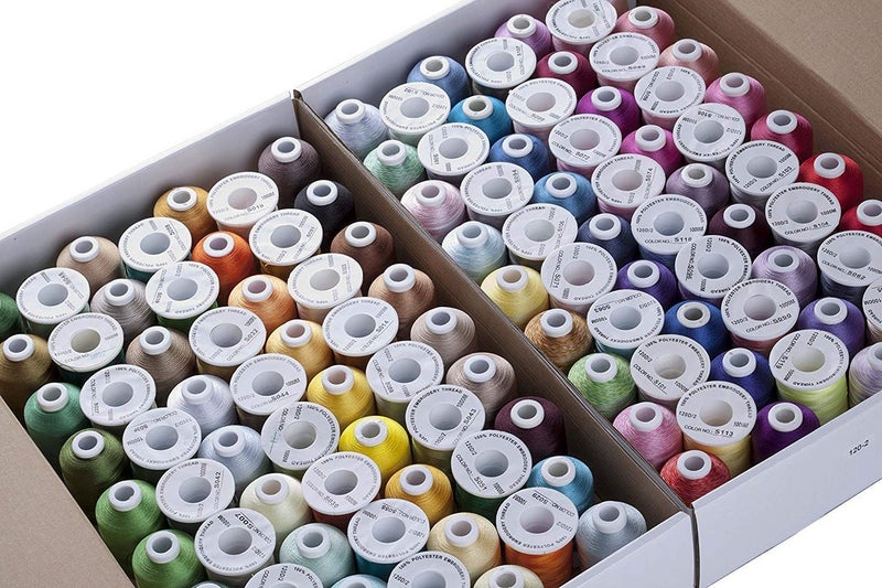 simthread 120 Madeira Colors Polyester Machine Embroidery Thread Kit 550Y(500M) Similar to Madeira and Robinson-Anton Colors 40 Weight for Home Embroidery Sewing Machines - Image 3