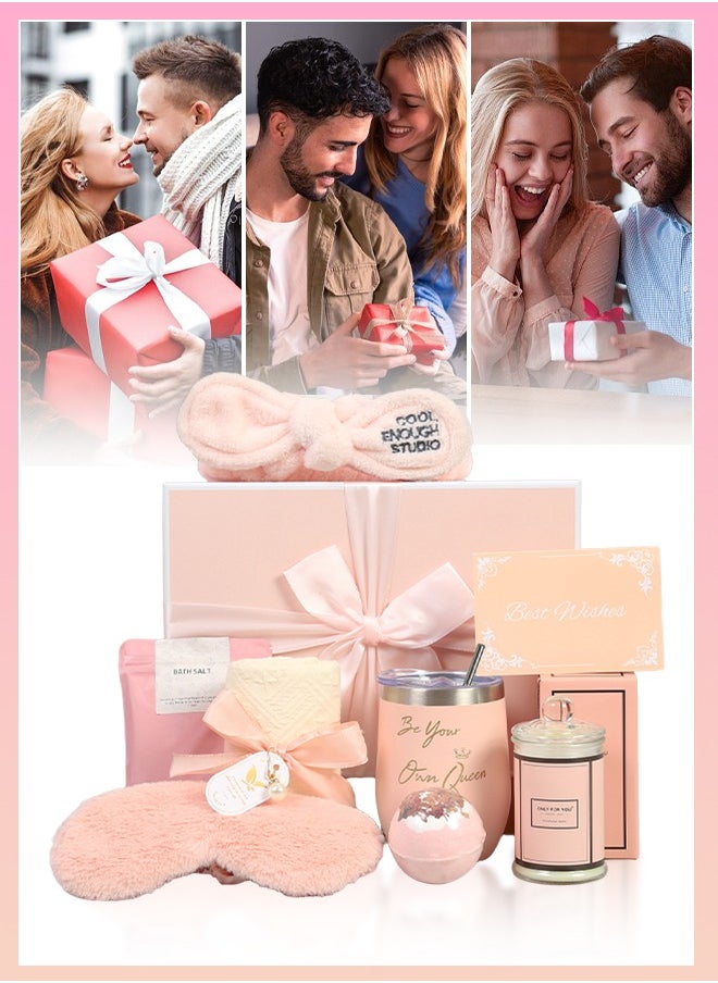 XiuWoo Gifts Basket for Women - Birthday Gifts for Women, Relaxing Spa Gift Basket Set, Unique Gift Ideas for Women, Gifts for Mom Sister Best Friend Wife, Coworker Teacher Nurse Gifts for Women(Ramadan/Anniversary Gift for Her)  - Image 1