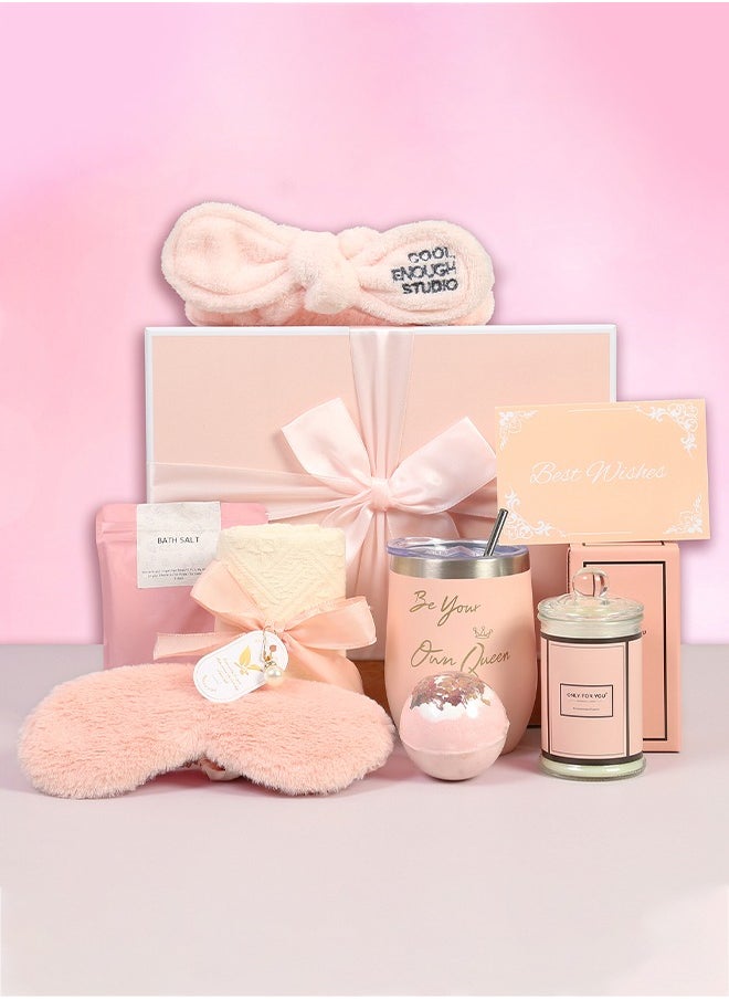 XiuWoo Gifts Basket for Women - Birthday Gifts for Women, Relaxing Spa Gift Basket Set, Unique Gift Ideas for Women, Gifts for Mom Sister Best Friend Wife, Coworker Teacher Nurse Gifts for Women(Ramadan/Anniversary Gift for Her)  - Image 3