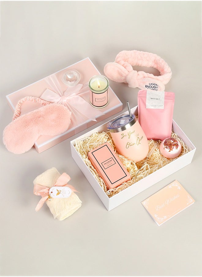 XiuWoo Gifts Basket for Women - Birthday Gifts for Women, Relaxing Spa Gift Basket Set, Unique Gift Ideas for Women, Gifts for Mom Sister Best Friend Wife, Coworker Teacher Nurse Gifts for Women(Ramadan/Anniversary Gift for Her)  - Image 5