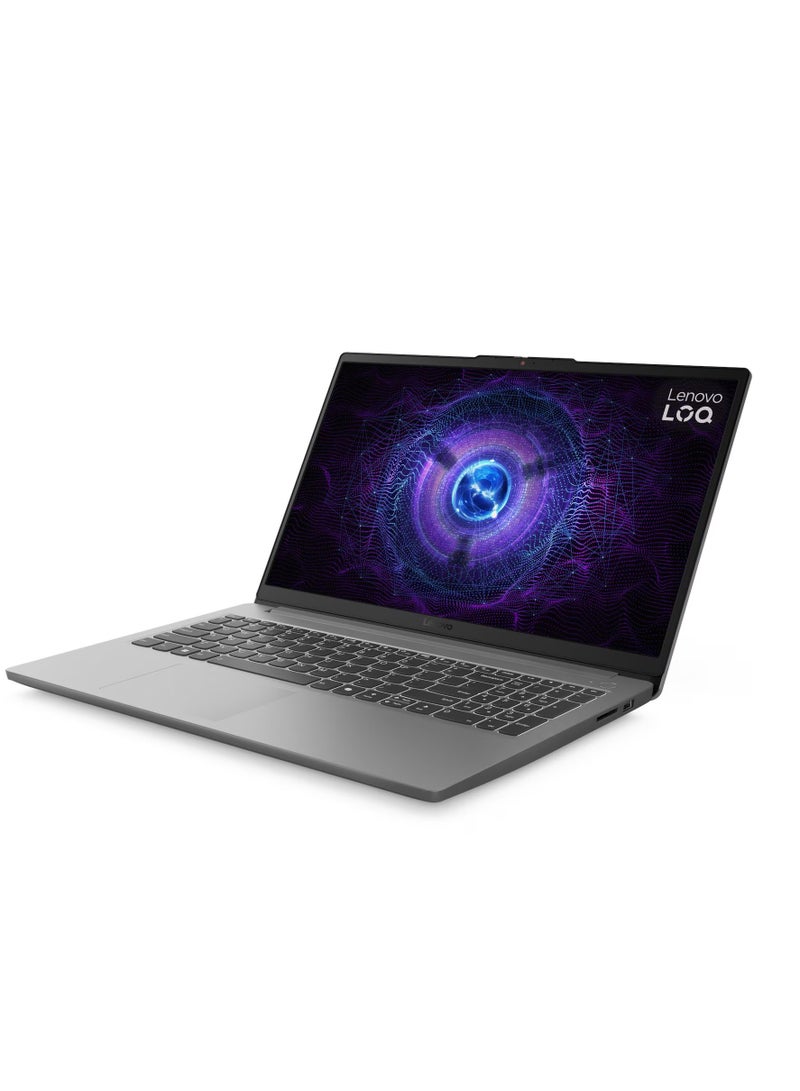 لينوفو (نسخة مطورة) لابتوب الألعاب LOQ 15IAX9E، شاشة 15.6 بوصة FHD IPS بتردد 144Hz، معالج Intel Core i5-12450HX، 12GB ذاكرة RAM، 512GB SSD، بطاقة رسومات NVIDIA GeForce RTX 3050 بسعة 6GB، لوحة مفاتيح إنجليزية، ويندوز 11، لون لونا الرمادي الإنجليزي - Image 2