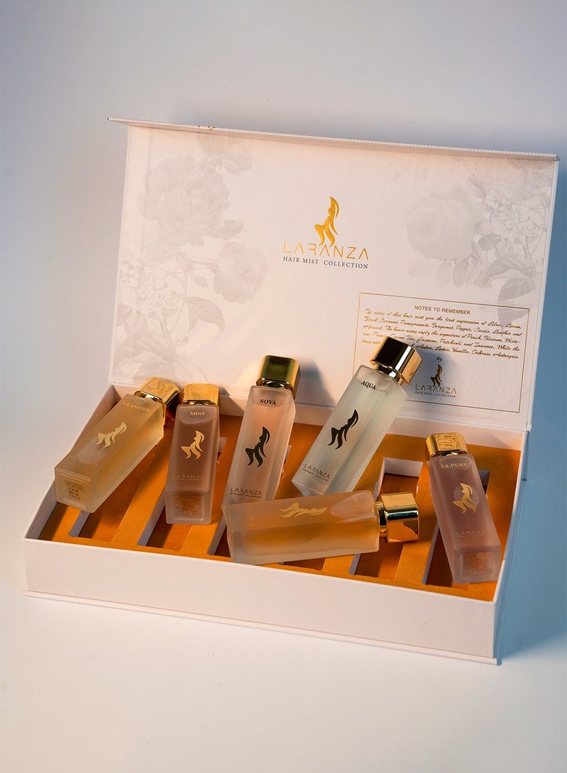 Laranza Hairmist Collection Perfume Gift Set for Women | Long Lasting Hair Perfume for Women | with  Floral & Fruity Hair Fragrance Mist – 6pcs x 50ml - Image 4