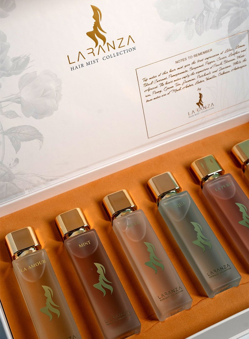 Laranza Hairmist Collection Perfume Gift Set for Women | Long Lasting Hair Perfume for Women | with  Floral & Fruity Hair Fragrance Mist – 6pcs x 50ml - Image 2