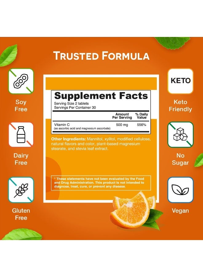 EZ Melts Vitamin C 500 mg Orange Citrus for Adults - Image 5