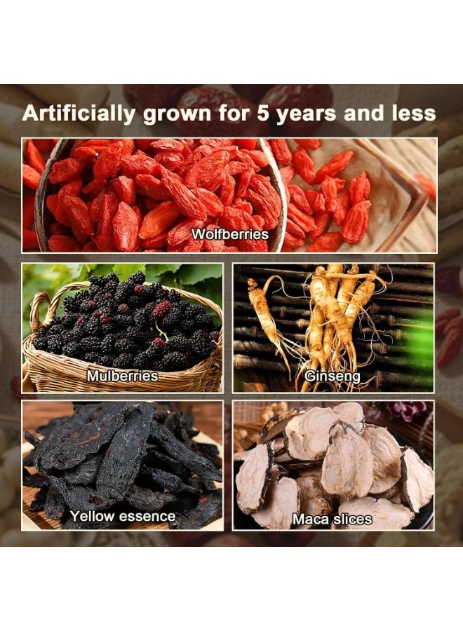 Slimming Herb Original Kidney Tea Formula Ginseng Six Treasure Tea - Natural Chinese Traditional Herbal Ginseng Five Treasures Kidney Detox Cleanse Teabag For Men Women - Image 4