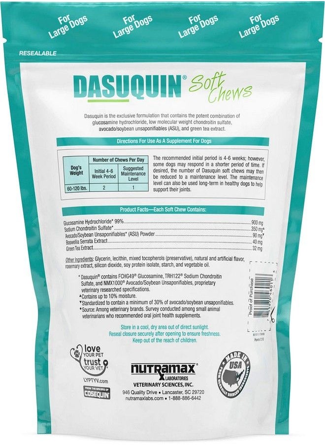 Nutramax Laboratories Nutramax Dasuquin Soft Chews, Large Dog, 150 Count  - Image 1