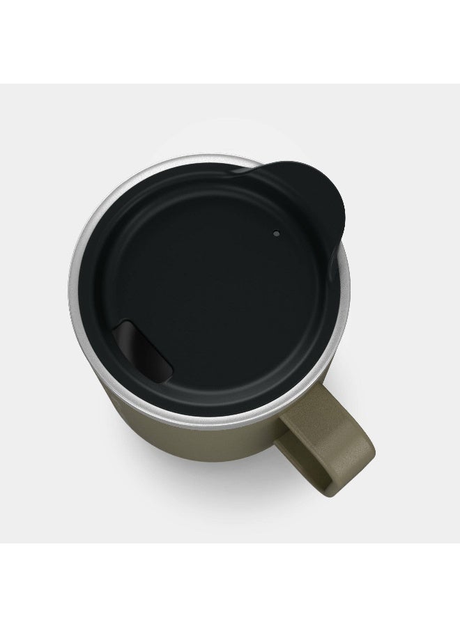 Quechua By DECATHLON | MH 500 | capacity 0.38 litres |Stainless Steel Isothermal Mug | Khaki - Image 3