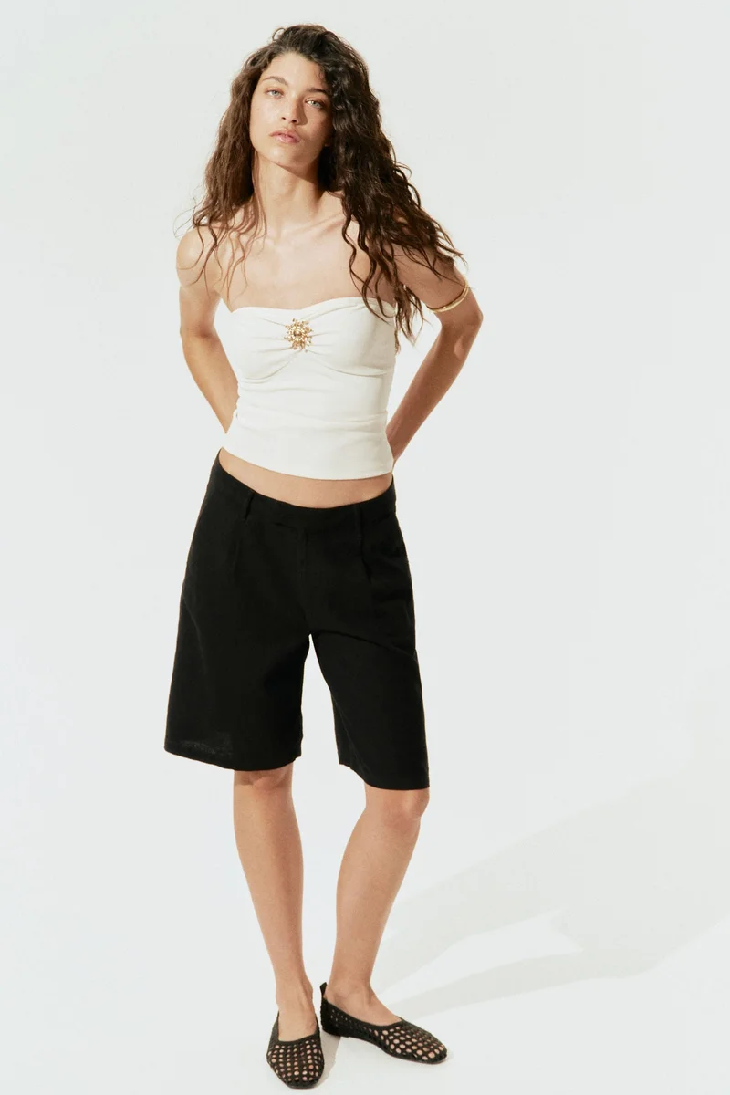 H&M Metal-detail tube top