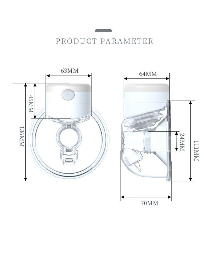 JCB CHIC Wearable Breast Pump,Hands-Free Electric Breast Pump with Touch Screen，, 3 Modes & 9 Suction Levels, Leak-Proof Design for On-the-Go Use - Image 2