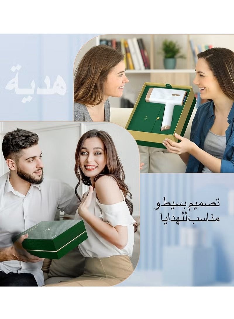 كينسي بيوتي جهاز إزالة الشعر E3 لإزالة الشعر بشكل دائم بدون ألم مع كمادات الثلج  - Image 5