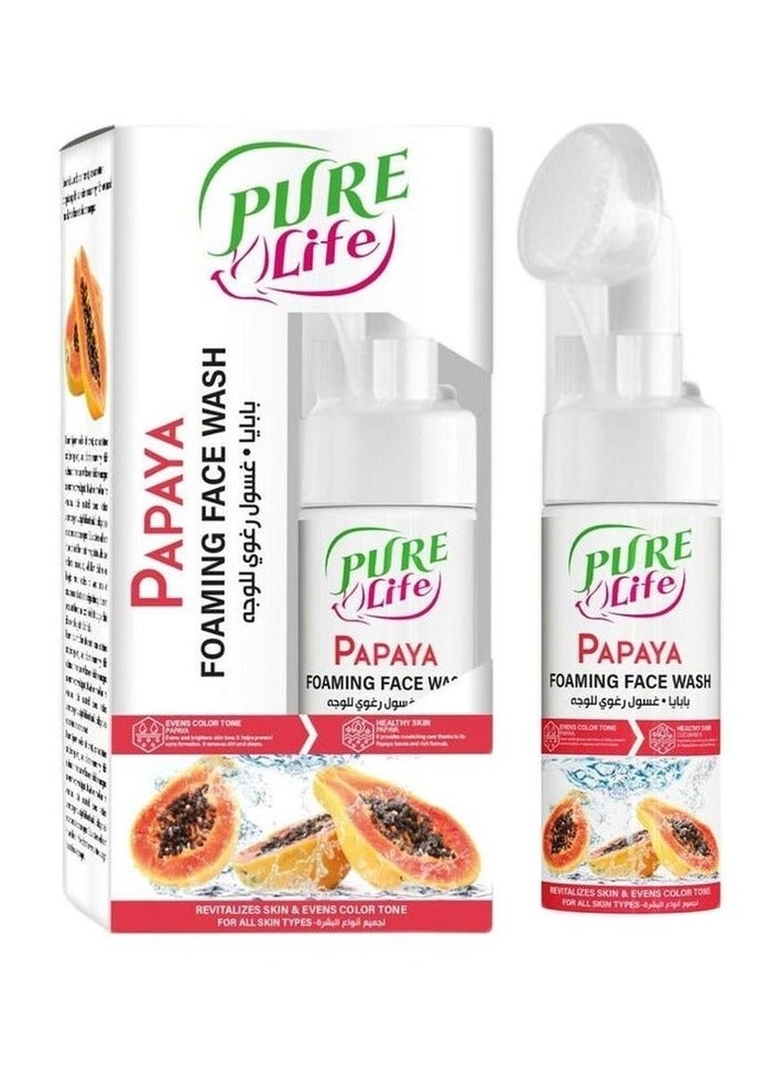 Pure Life Foaming Face Wash Papaya 150Ml