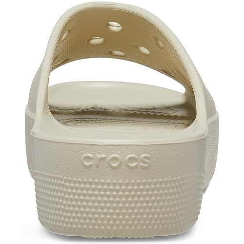 Crocs Unisex-Adult Classic Clog, Clogs for Women and Men, Bone, 12 Men/14 Women - Image 3