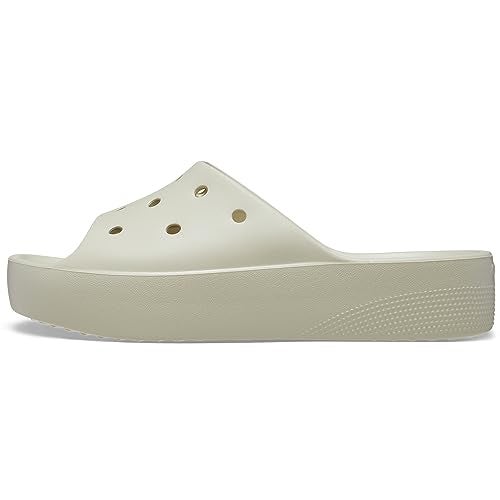 Crocs Unisex-Adult Classic Clog, Clogs for Women and Men, Bone, 12 Men/14 Women - Image 1