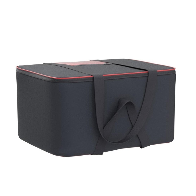 Asthi Asthi Nylon Big Underbed Storage Bag MoistureProof Cloth Organizer with Zippered Closure Handle Black Red Rectangular 54x46x28 cm Pack of 1 PACK OF3  - Image 4